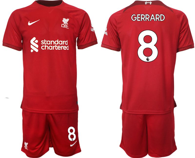 Men 2022-2023 Club Liverpool home red #8 Soccer Jersey->liverpool jersey->Soccer Club Jersey